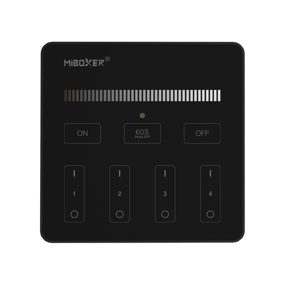 Magnetyczny panel sterujący 4-strefowy MONO (czarny)